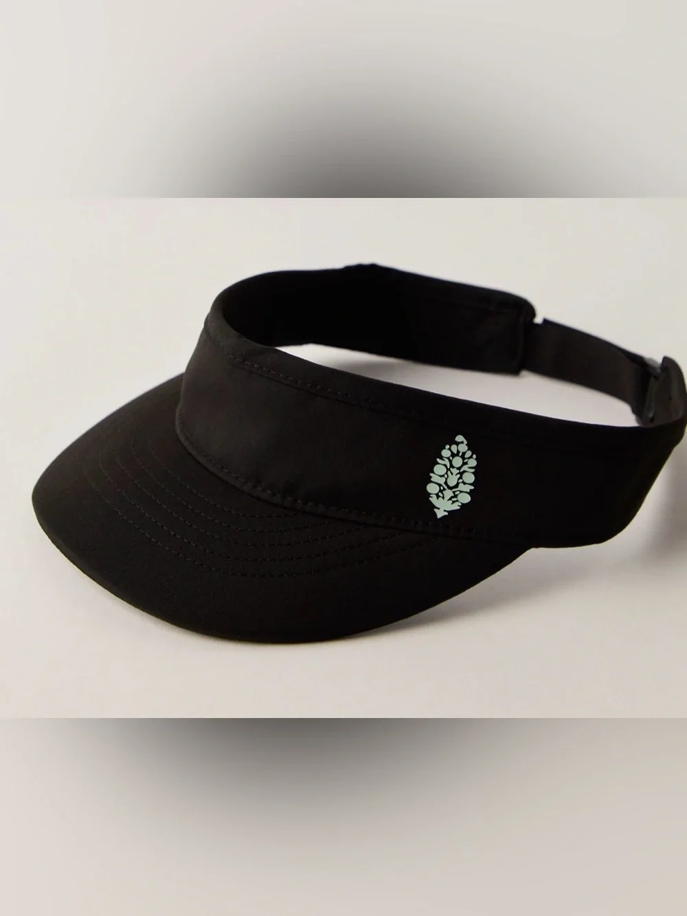 Free People Short Sport Visor. NWT. Black